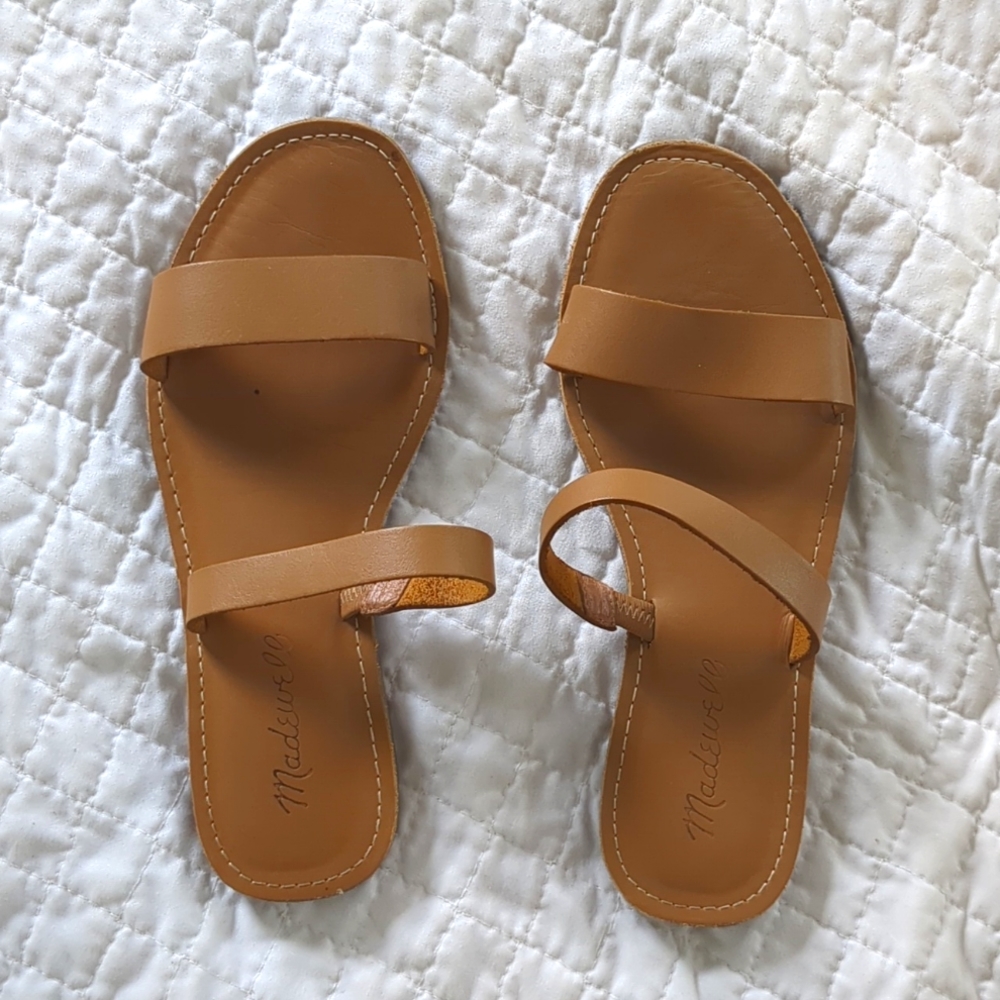 MADEWELL Leather Slide Sandals